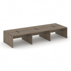 Style Project Рабочая станция 2-х сторон. SN-D.DRS-062 Вяз Благородный/Черная Заглушка 3540*1232*750