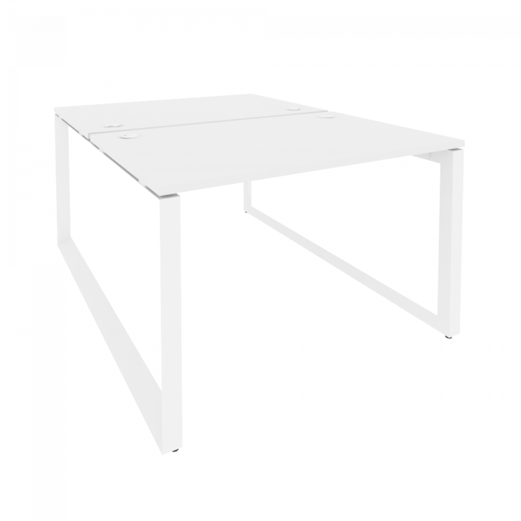 Onix Рабочая станция на О-образном м/к O.MO-D.RS-2.2.8 Белый Бриллиант/Металл Белый 1180*1635*750