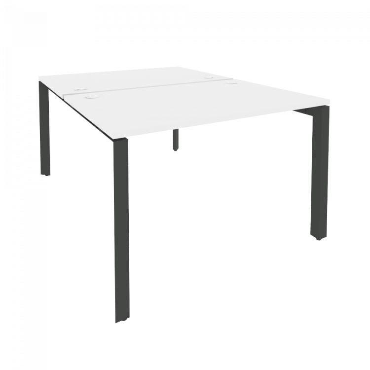 Onix Рабочая станция на П-образном м/к O.MP-D.RS-2.2.8 Белый Бриллиант/Металл Антрацит 1180*1635*750