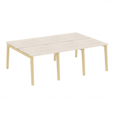 Onix Wood Рабочая станция OW.D.RS-6.0.8 Денвер Светлый/Дуб Светлый/Металл Белый 2340*1635*750