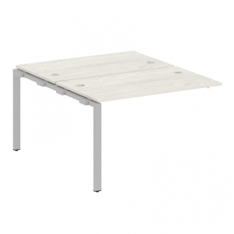 Metal System Проходной элемент рабочей станции на П-образном м/к БП.ПРС-СП-2.2 Дуб Наварра/Металл Се