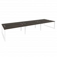 Onix Рабочая станция на О-образном м/к O.MO-D.RS-6.4.7 Дуб Мали/Металл Белый 4740*1475*750