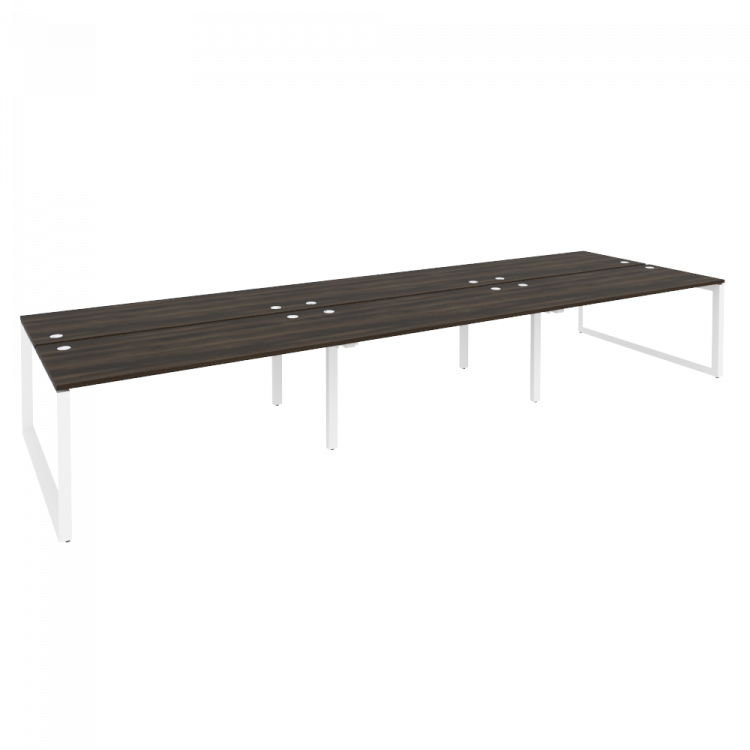 Onix Рабочая станция на О-образном м/к O.MO-D.RS-6.4.7 Дуб Мали/Металл Белый 4740*1475*750