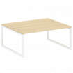 Metal System Quattro Рабочая станция на О-образном м/к 50БО.РАС-СП-2.5 Акация Лорка/Металл Белый 180