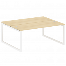 Metal System Quattro Рабочая станция на О-образном м/к 50БО.РАС-СП-2.5 Акация Лорка/Металл Белый 180