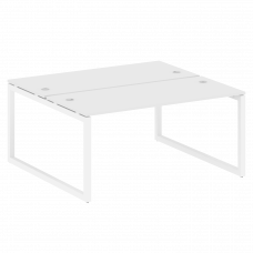 Metal System Quattro Рабочая станция на О-образном м/к 50БО.РАС-СП-2.4 Белый/Металл Белый 1600*1475*