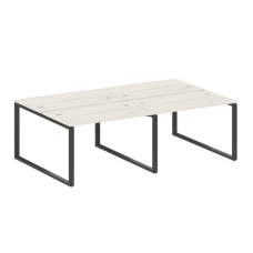 Metal System Рабочая станция на 4 места на О-образном м/к БО.СМ-4.2 Дуб Наварра/Металл Антрацит 2400