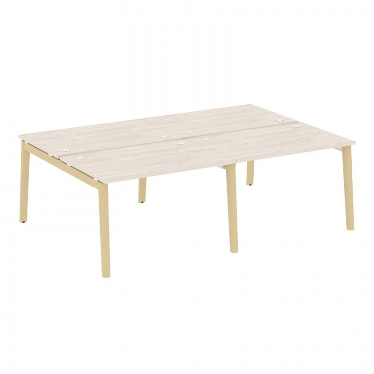 Onix Wood Рабочая станция OW.D.RS-4.2.8 Денвер Светлый/Дуб Светлый/Металл Белый 2360*1635*750