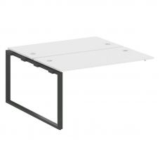 Metal System Проходной элемент рабочей станции на О-образном м/к БО.ПРС-СП-2.3 Белый/Металл Антрацит