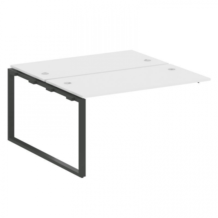 Metal System Проходной элемент рабочей станции на О-образном м/к БО.ПРС-СП-2.3 Белый/Металл Антрацит