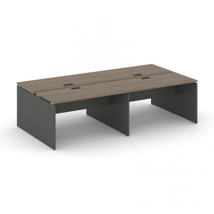 Style Project Рабочая станция 2-х сторон. SN-D.DRS-034 Вяз Благородный/Антрацит/Черная Заглушка 3160