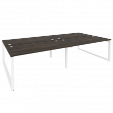 Onix Рабочая станция на О-образном м/к O.MO-D.RS-4.4.8 Дуб Мали/Металл Белый 3160*1635*750