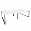 Onix Рабочая станция на О-образном м/к O.MO-D.RS-4.3.8 Белый Бриллиант/Металл Антрацит 2760*1635*750