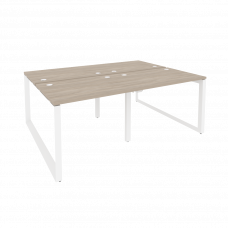 Onix Рабочая станция на О-образном м/к O.MO-D.RS-4.1.7 Дуб Аттик/Металл Белый 1960*1475*750