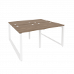 Onix Рабочая станция на О-образном м/к O.MO-D.RS-4.0.7 Дуб Аризона/Металл Белый 1560*1475*750