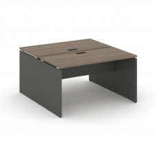 Style Project Рабочая станция 2-х сторон. SN-D.DRS-024 Вяз Благородный/Антрацит/Черная Заглушка 1580