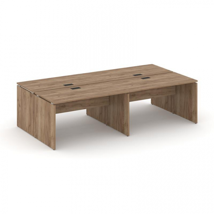 Style Project Рабочая станция 2-х сторон. SN-D.DRS-034 Дуб Табак/Черная Заглушка 3160*1232*750