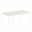 Metal System Quattro Рабочая станция на 4 места на П-образном м/к 40БП.СМ-4.2 Дуб Наварра/Металл Бел