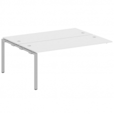 Metal System Проходной элемент рабочей станции на П-образном м/к БП.ПРС-СП-2.5 Белый/Металл Серый 18