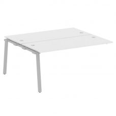 Metal System Проходной элемент рабочей станции на А-образном м/к БА.ПРС-СП-2.4 Белый/Металл Серый 16