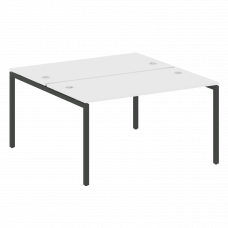 Metal System Quattro Рабочая станция на П-образном м/к 40БП.РАС-СП-2.3 Белый/Металл Антрацит 1400*14