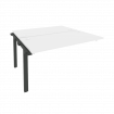 Onix Наборный элемент рабочей станции на м/к O.M-2.NRS-3.7 Белый Бриллиант/Металл Антрацит 1380*1475
