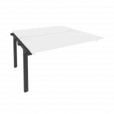 Onix Наборный элемент рабочей станции на м/к O.M-2.NRS-3.7 Белый Бриллиант/Металл Антрацит 1380*1475