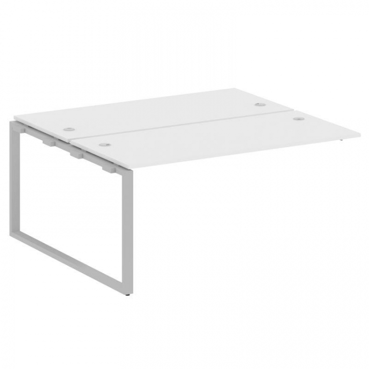 Metal System Проходной элемент рабочей станции на О-образном м/к БО.ПРС-СП-2.4 Белый/Металл Серый 16