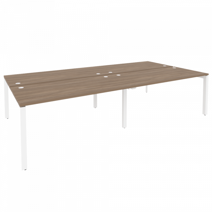 Onix Рабочая станция на П-образном м/к O.MP-D.RS-4.4.8 Дуб Аризона/Металл Белый 3160*1635*750