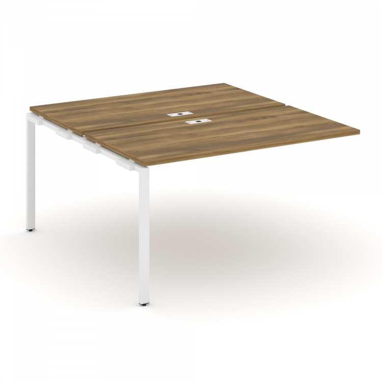 Concept Двойной наборный элемент рабочей станциии CN.DNRS-003 Сандал Янтарный/Металл Белый 1380*1480