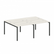 Metal System Quattro Рабочая станция на 4 места на П-образном м/к 40БП.СМ-4.1 Дуб Наварра/Металл Ант