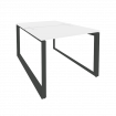 Onix Рабочая станция на О-образном м/к O.MO-D.RS-2.1.7 Белый Бриллиант/Металл Антрацит 980*1475*750