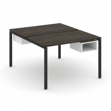 Concept Рабочая станция 2 сторонняя с подвесными тумбами на 2 места CN.DRS-102 Дуб Мали/Белый Брилли