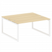 Metal System Quattro Рабочая станция на О-образном м/к 50БО.РАС-СП-2.4 Акация Лорка/Металл Белый 160