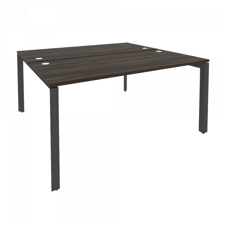 Onix Рабочая станция на П-образном м/к O.MP-D.RS-2.4.7 Дуб Мали/Металл Антрацит 1580*1475*750