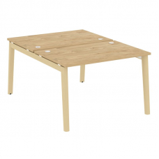 Onix Wood Рабочая станция OW.D.RS-2.2.8 Тиквуд Светлый/Дуб Светлый/Металл Белый 1180*1635*750