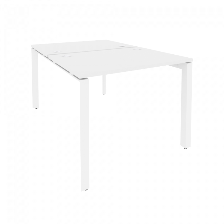 Onix Рабочая станция на П-образном м/к O.MP-D.RS-2.1.7 Белый Бриллиант/Металл Белый 980*1475*750