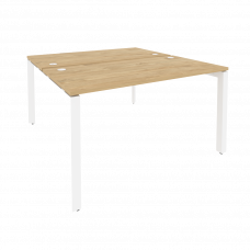 Onix Рабочая станция на П-образном м/к O.MP-D.RS-2.3.7 Тиквуд Светлый/Металл Белый 1380*1475*750