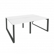 Onix Рабочая станция на О-образном м/к O.MO-D.RS-4.1.7 Белый Бриллиант/Металл Антрацит 1960*1475*750