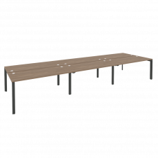 Onix Рабочая станция на П-образном м/к O.MP-D.RS-6.4.7 Дуб Аризона/Металл Антрацит 4740*1475*750