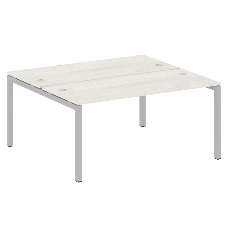 Metal System Quattro Рабочая станция на П-образном м/к 50БП.РАС-СП-2.4 Дуб Наварра/Металл Серый 1600