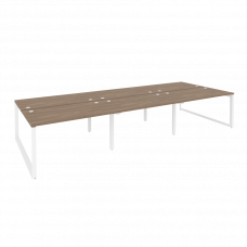 Onix Рабочая станция на О-образном м/к O.MO-D.RS-6.3.8 Дуб Аризона/Металл Белый 4140*1635*750