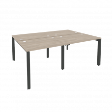 Onix Рабочая станция на П-образном м/к O.MP-D.RS-4.1.7 Дуб Аттик/Металл Антрацит 1960*1475*750