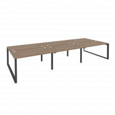Onix Рабочая станция на О-образном м/к O.MO-D.RS-6.3.8 Дуб Аризона/Металл Антрацит 4140*1635*750