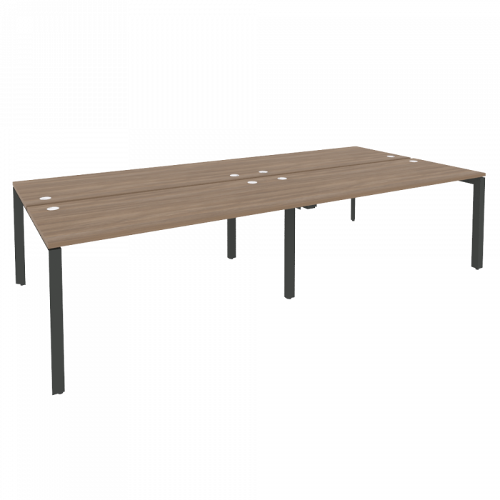 Onix Рабочая станция на П-образном м/к O.MP-D.RS-4.4.7 Дуб Аризона/Металл Антрацит 3160*1475*750