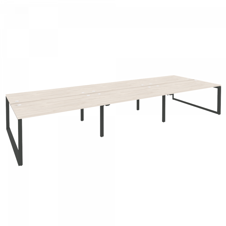 Onix Рабочая станция на О-образном м/к O.MO-D.RS-6.4.8 Денвер Светлый/Металл Антрацит 4740*1635*750