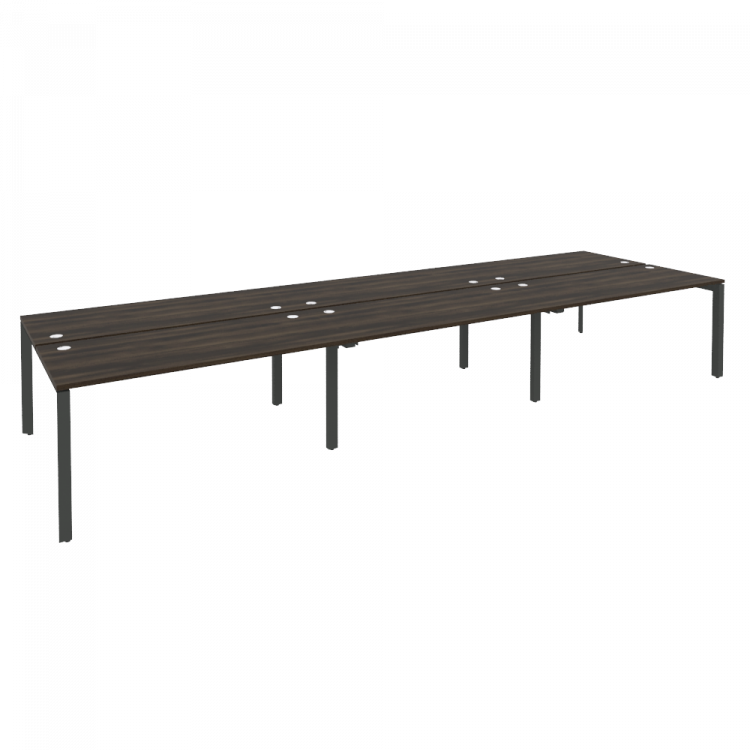 Onix Рабочая станция на П-образном м/к O.MP-D.RS-6.4.7 Дуб Мали/Металл Антрацит 4740*1475*750