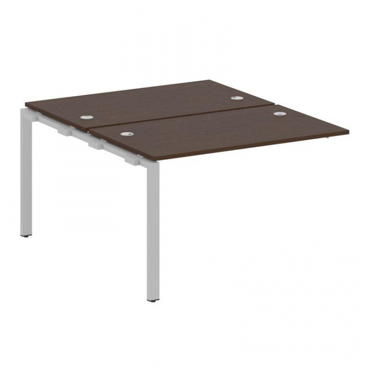 Metal System Проходной элемент рабочей станции на П-образном м/к БП.ПРС-СП-2.2 Венге Цаво/Металл Сер