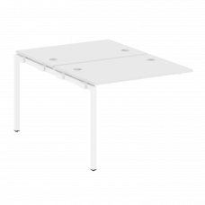 Metal System Quattro Проходной элемент рабочей станции на П-образном м/к 40БП.ПРС-СП-2.1 Белый/Метал