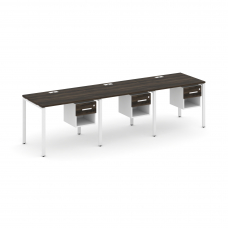 Concept Рабочая станция односторонняя с подвес. тумбами 3 места CN.ORS-137 W Дуб Мали/Белый Бриллиан